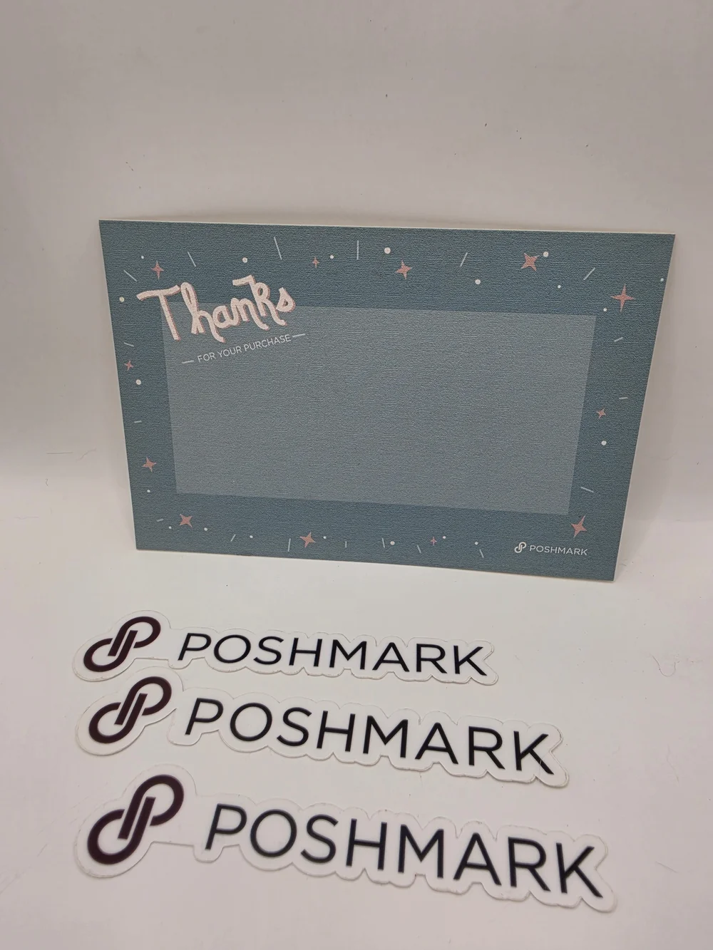 Poshmark Pack Of 6 Thank You Cards 3 Poshmark Stickers